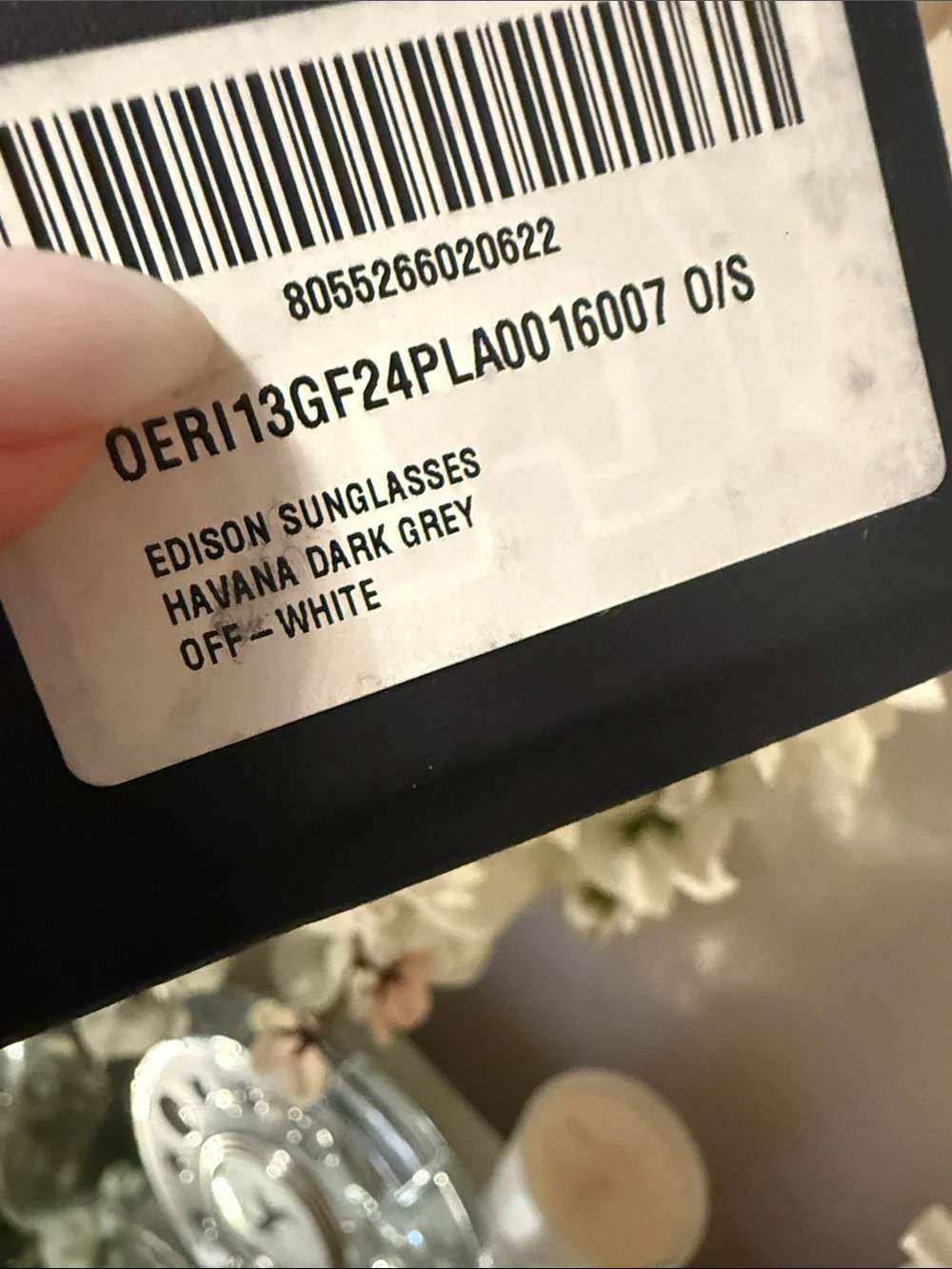 Off-White Edison sunglasses Havana Dark grey